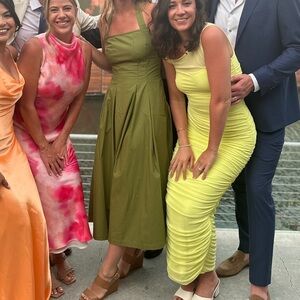 a new day Olive Green Midi Dress